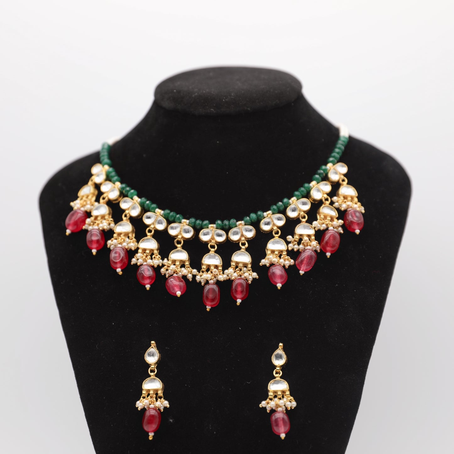 Appaci Kudna Set – Ruby Red & Pure White 💎❤️🤍✨